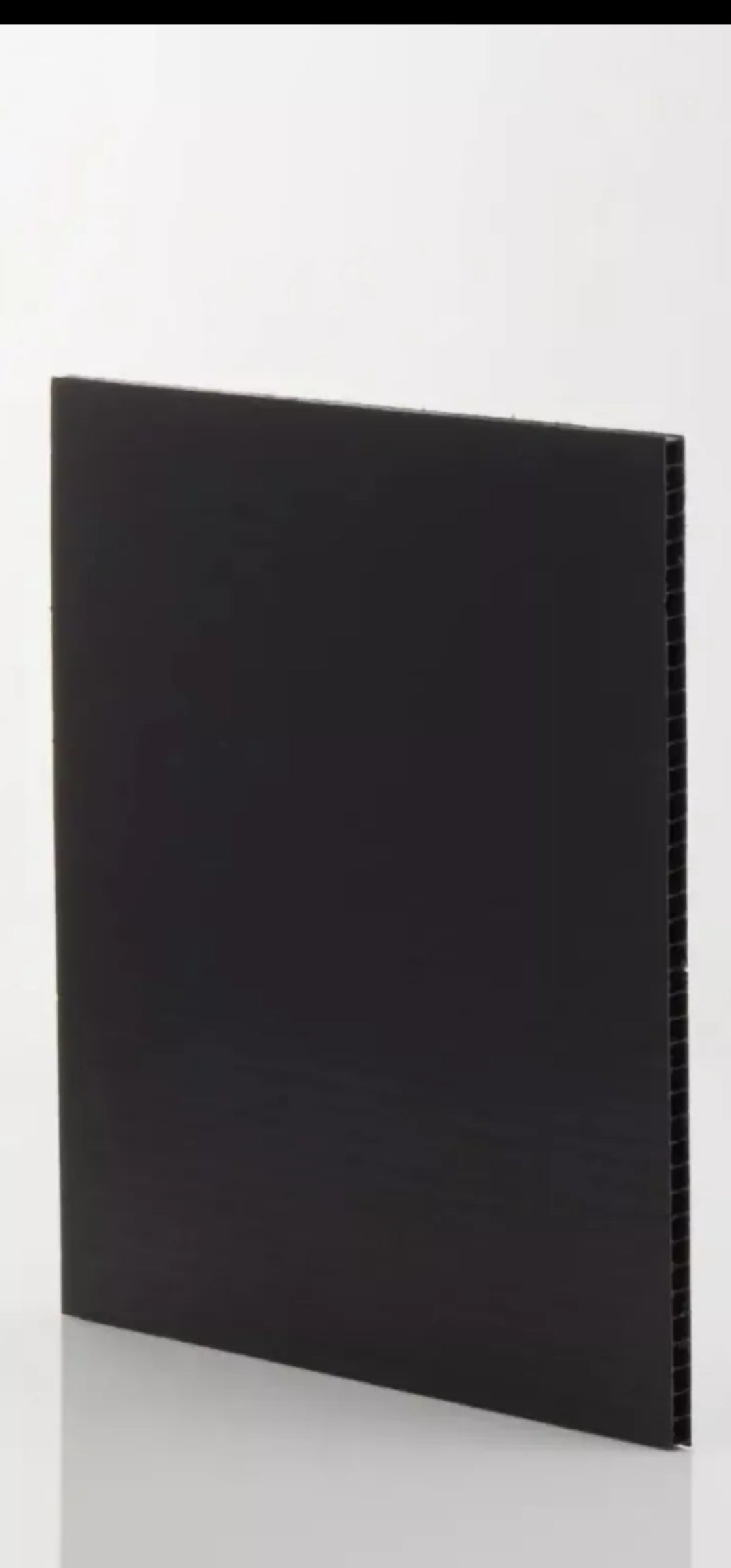 10 Sheets 4mm Correx Black Fluted Polypropylene Sheet 1220mm x 2440mm x 4mm Long Flute