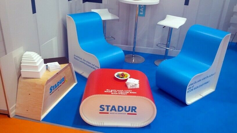 STADUR VISCOM SF 10mm 10ft x 5ft 1530m x 3050mm White LIGHT WEIGHT Foam Board