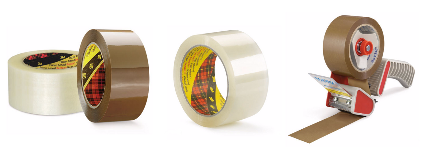 36 Rls Packaging Tape 3M Scotch 371 Strong Brown Buff 48mm x 66m