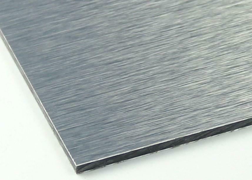 3mm 8ft x 4ft 2440mmx1220mm Silver Brushed 0.21 Aluminium Composite Printbond ACM