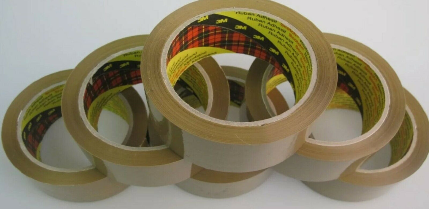 36 Rls Packaging Tape 3M Scotch 371 Strong Brown Buff 48mm x 66m